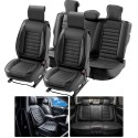 Seat Covers, Universal Car Seat Covers Full Set Seats, Front and Rear Seat, 9pcs Faux Leather Seat Cover, Semi-enclosed Design,