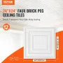 Loftsfliser 12-Pack 24 x 24 i PVC Easy Installation White