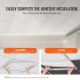 Ceiling Tiles 12-Pack 61 cm x 61 cm PVC Easy Installation White Peg Pattern