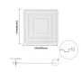 Loftsfliser 12-Pack 24 x 24 i PVC Easy Installation White