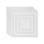 Ceiling Tiles 12-Pack 61 cm x 61 cm PVC Easy Installation White Peg Pattern