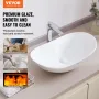 Moderne keramisk fartøj Sink 23.3 "X 14.2" Badeværelse Vanity