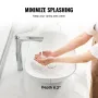 Oval Vessel Sink, 23.3" x 14.2" Bathroom Vessel Sink Bowl Countertop, White Ceramic Bathroom Sinks Above Counter, Bowl Sink with