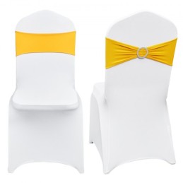30 Sets Stretch Spandex Folding Chair Covers, Universal Fitted Chair Cover with Chair Sashes, Removable Washable Protective