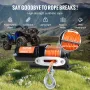 Elektrisk vinsch ATV UTV 3500 lb Syntetisk reb Vandtæt kablet