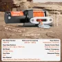 Electric Winch ATV UTV 1587.6 kg Synthetic Rope Waterproof Wired Control