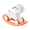 3 I 1 Rocking Horse for Toddlers 1-3 år, Baby Rocking Horse med aftagelig Balance Board og 4 glatte hjul, støtte op