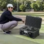 1.58 Cu.ft vejrbestandig hård sag med udtrækkelige trækhåndtag