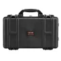 Weatherproof Hard Case, Heavy Duty Protective Dry Box Case with Pre-cut Foam, Wheels & Retractable Pull Handles for Travel, Hunt