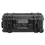 Weatherproof Hard Case, Heavy Duty Protective Dry Box Case with Pre-cut Foam, Wheels & Retractable Pull Handles for Travel, Hunt