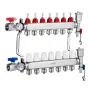 7-Branch Radiant Heat Manifold 1.27 cm PEX Tubing Floor Heating Manifold Set
