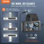 Endoscope Camera with Lights Triple Lens Borescope 499.9 cm Cable 12.7 cm Screen