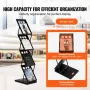 Foldable Magazine Display Rack. 4-Tier Brochure Literature Display Stand, Portable Catalog Brochure Holder Stand with Carrying B