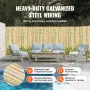 Natural Bamboo Privacy Fence Screen, Eco-Friendly Privacy Bamboo Slat Fence, 6 ft H x 16 ft L Decorative Bamboo Screen Panel, fo