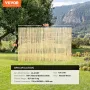 Natural Bamboo Privacy Fence Screen, Eco-Friendly Privacy Bamboo Slat Fence, 6 ft H x 16 ft L Decorative Bamboo Screen Panel, fo