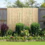 Natural Bamboo Privacy Fence Screen, Eco-Friendly Privacy Bamboo Slat Fence, 6 ft H x 16 ft L Decorative Bamboo Screen Panel, fo