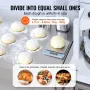 Dough Divider Rounder, 18PCS Manual Dough Equal Divider Machine, 2.11oz - 9.88oz Hand Press Dough Cutter with 304 Stainless Stee