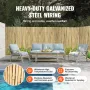 Natural Rolled Bamboo Fence, Eco-Friendly Bamboo Privacy Fence 4 ft H x 8 ft L x 0.75 in D. , Decorative Bamboo Privacy Screen f