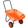 Wheelbarrow Cart, 5 Cu. Ft. Load & 397 lbs Capacity, 2 Wheels Garden Dump Cart, Garden Wagon with Handle &  10"  Wide Track Whee