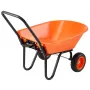 Wheelbarrow Cart, 5 Cu. Ft. Load & 397 lbs Capacity, 2 Wheels Garden Dump Cart, Garden Wagon with Handle &  10"  Wide Track Whee