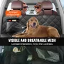 Dog Car Seat Cover for Back Seat, 54 x 26.5 in Waterproof, 600D Heavy Duty Pet Car Seat Protectors with Mesh Window and Storage 