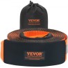 Recovery Tow Strap 4" x 30', 46,500 lbs Break Strength, Triple Reinforced Loop Straps, Tree Saver, Off Road Towing and