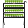 Hydroponics voksende system 36 steder 4-lags Hydroponic Grow Kit PVC Rør
