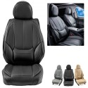 Seat Covers, Universal Car Seat Covers Front Seats, 6pcs Faux Leather Seat Cover, Full Enclosed Design, Detachable Headrest and