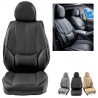 Seat Covers, Universal Car Seat Covers Front Seats, 6pcs Faux Leather Seat Cover, Full Enclosed Design, Detachable Headrest and