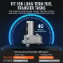 Brændstofoverførselspumpe 12V 15 gpm 1/5 hk dieselpumpe med