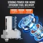 Fuel Transfer Pump, 12V DC 57L/min(15 GPM) 149W(1/5 HP), Gear-Type Electric Diesel Transfer Pump with Auto Shut-Off Fuel Nozzle,