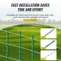 Electric Fence Wire, 2625Ft 800M Portable Polywire, 3/32" Diameter 9 Mixed Metal Strands for Reliable Conductivity and UV, Rust 