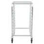 Bun Pan Rack, 10-Tier Commercial Bakery Racks with Brake Wheels, Aluminum Racking Trolley Storage for Half & Full Sheet, Speed R