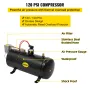 Ad 4 Train Air Horn Kit semi truck båd m/ 150 psi kompressor