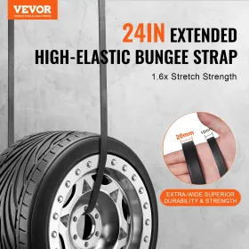 10 stk flad bungee ledning sæt 20 mm tunge bungee stropper med