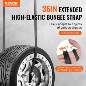 10 pcs flad bungee ledning sæt 20 mm tunge bungee stropper med