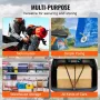 4 Piece Flat Bungee Cord, 20 mm Heavy Duty Bungee Straps with Steel S-Hooks, 40" Elastic Bungee Rope for Cargo, Tarps, Trucks an