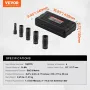 LUG NUT INSIKT SOCKET SET 1/2 I DRIVE METRIC OG SAE 6-POINT
