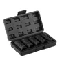 Lug Nut Impact Socket Set, 1/2 inch Drive Metric and SAE 6-Point Flip Socket Set, 4 Total Lug Nut Sizes, CR-MO Steel Wheel Socke