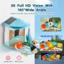 Smart Bird Feeder with Camera, 2K HD AI Identify 10000+ Bird Species, Solar-Powered Bird Watching Camera with Auto Capture & Ins