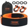 Heavy Duty Tow Strap Recovery Kit 3" x 20 ft (MBS-36,000 lbs) Tree Saver Winch Strap, Triple Reinforced Loop & Protective
