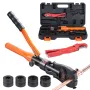 Copper Tube Fittings Hydraulic Pipe Crimping Tool, Pressing Plier with TH16, TH20, TH26, TH32 Quick Change Jaws, 360° Rotatable 