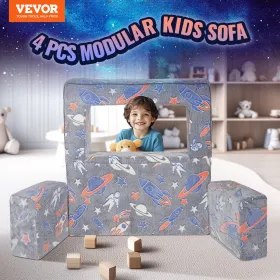 Modulære børn spiller sofa 4stk DIY glød i den mørke småbørns
