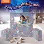 Modulære børn spiller sofa 4stk DIY glød i den mørke småbørns