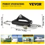 Hydraulic Steering Cylinder HC4645H Front Mount Hydraulic Outboard Marine Steering Cylinder Suit for Up to 150HP Boats Steering,