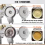 Electric Grain Mill Grinder, 3000W Spice Grinders, Commercial Corn Mill with Funnel, Thickness Adjustable Powder Machine, Heavy 
