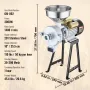 Electric Grain Mill Grinder, 3000W Spice Grinders, Commercial Corn Mill with Funnel, Thickness Adjustable Powder Machine, Heavy 