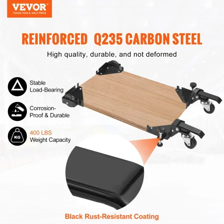 Mobile Base, 400 lbs Weight Capacity, Adjustable from 9.5" x 9.5" to Infinity, Heavy Duty Universal Mobile Base Stand with Swive