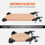 Mobile Base, 400 lbs Weight Capacity, Adjustable from 9.5" x 9.5" to Infinity, Heavy Duty Universal Mobile Base Stand with Swive