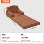 Kids Couch, 2-in-1 Toddler Chairs Comfy, Toddler Couch Sofa Bed Fold Out, Convertible Sofa to Lounger, Kids Chair Seat Playroom 